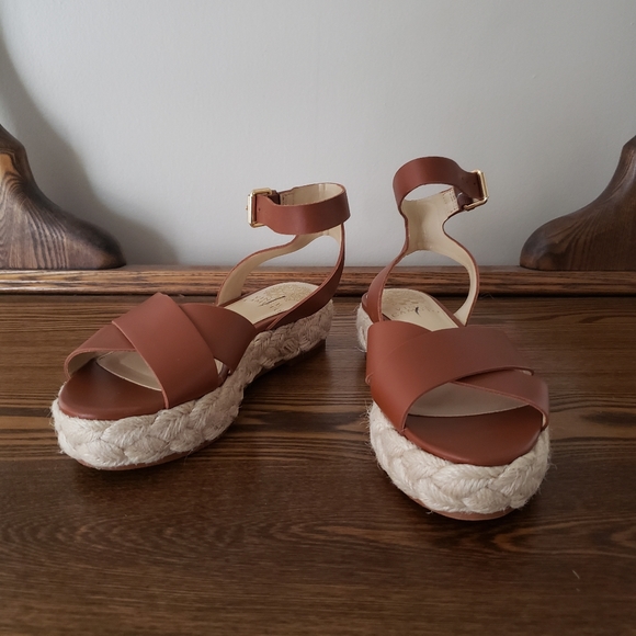 Vince Camuto Women's Kathalia Platform Sandal Cognac 5.5M/36 - Picture 1 of 5